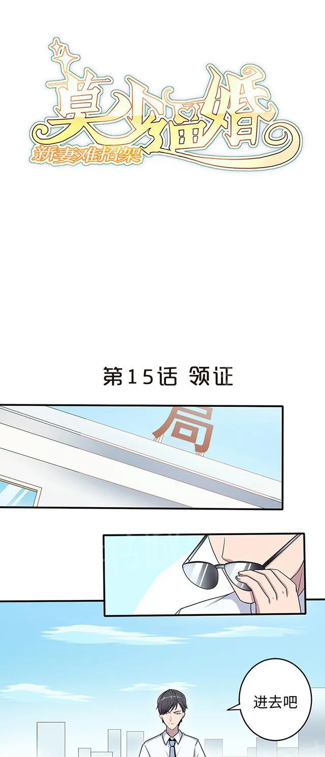 莫少逼婚，新妻难招架漫画漫画,第15话 领证1图