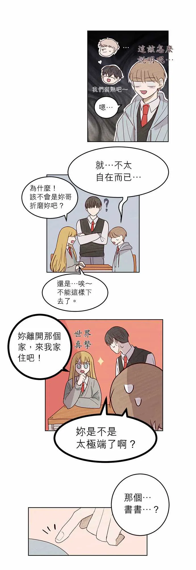 与哥哥同住的那些小事漫画漫画,第6话2图
