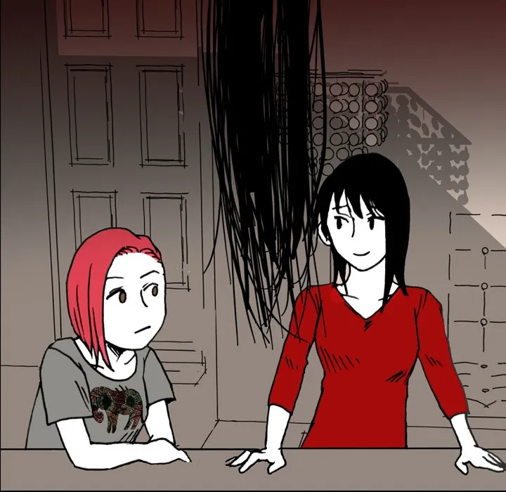 看见鬼的女孩动漫大结局漫画,第5话 偷饭贼的出现35图