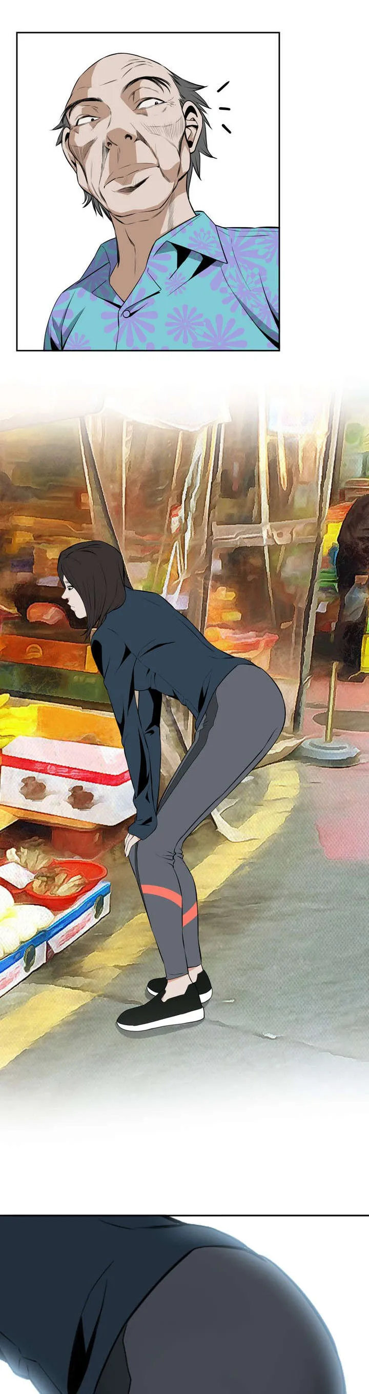 跟随漫画漫画,第33章：菜场偶遇18图