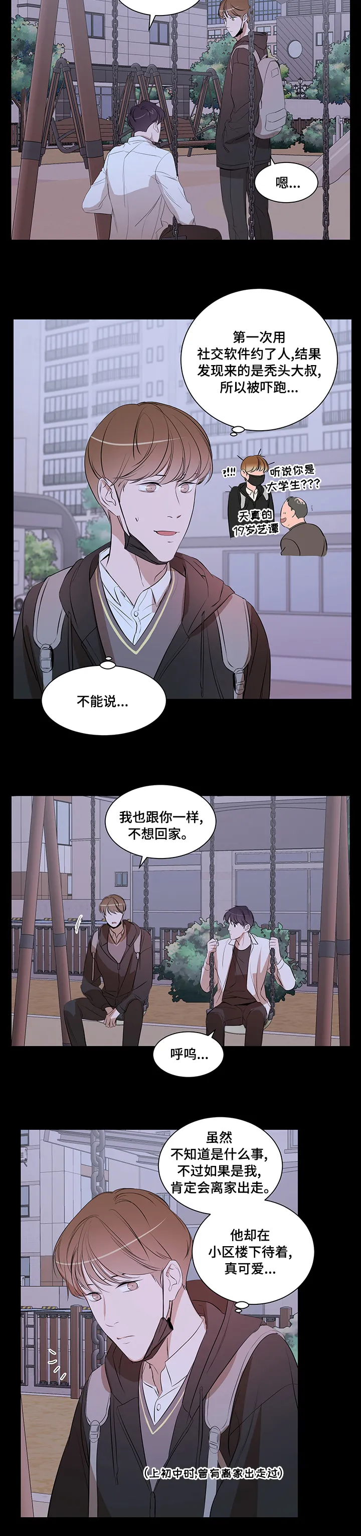 私人空间漫画漫画,第58章：不想回家5图