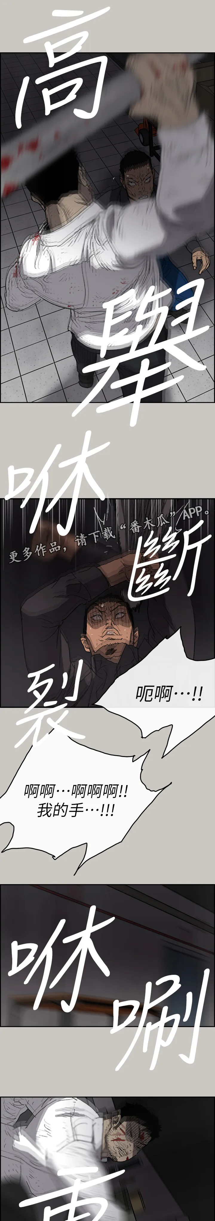 出拳的动作漫画,第98章：激斗16图