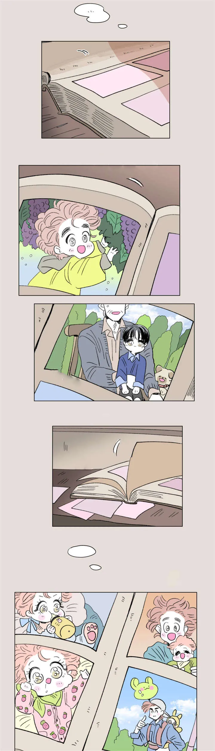 一家四口漫画图片一儿一女微信头像漫画,第87章：二胎（完）8图