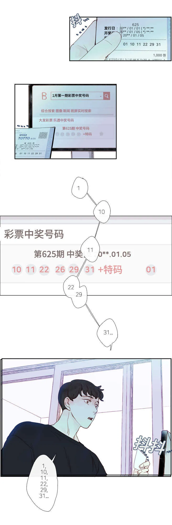 中彩漫画漫画,第2章：彩票4图