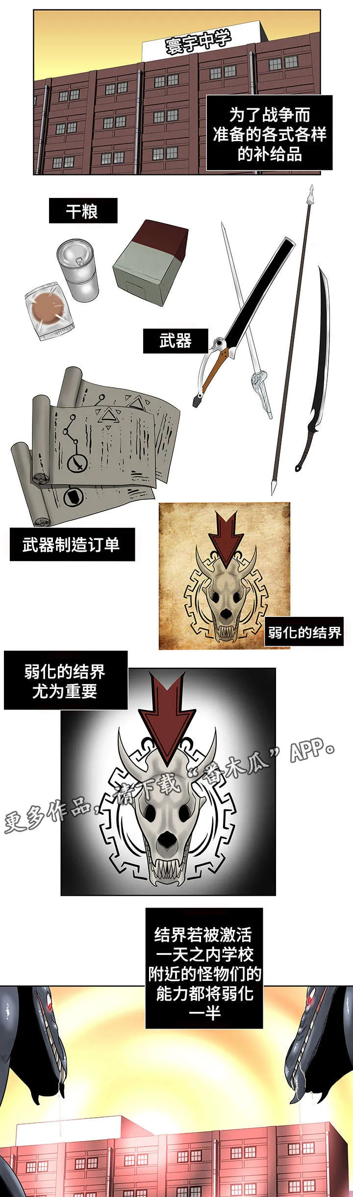 争王之战漫画漫画,第33章：寰宇中学2图