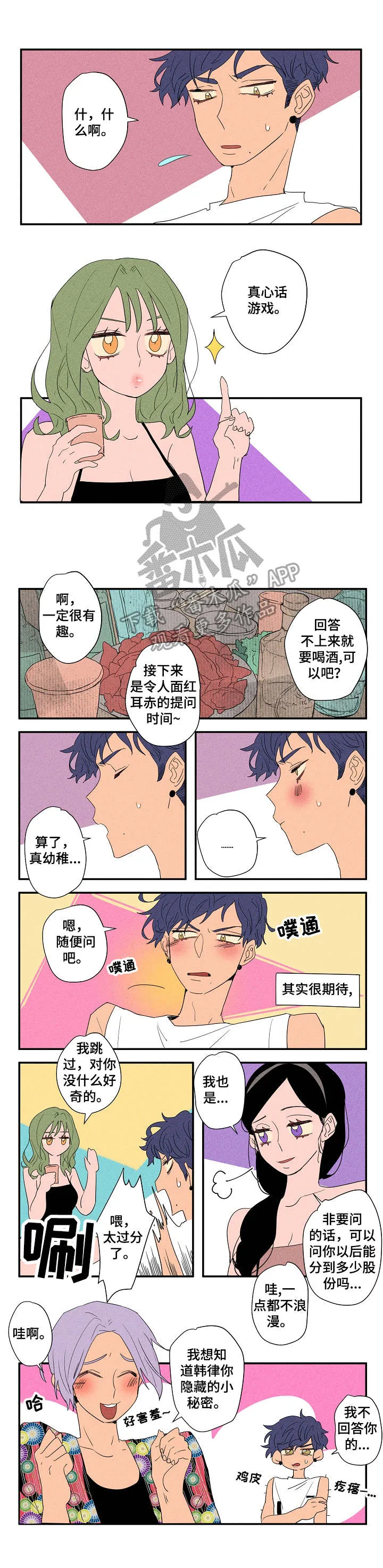 混乱关系漫画漫画,第15章：真心话游戏1图